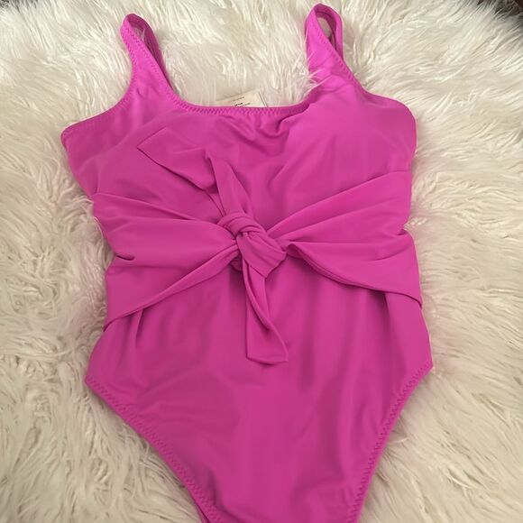 Fabletics Scoop Tie Back Shaping One-Piece Swimsuit size Xl - Picture 4 of 7